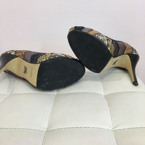 Dollhouse Dailyn Faux snakeskin Pump Stiletto Heel size 7.5 - Picture 4 of 7